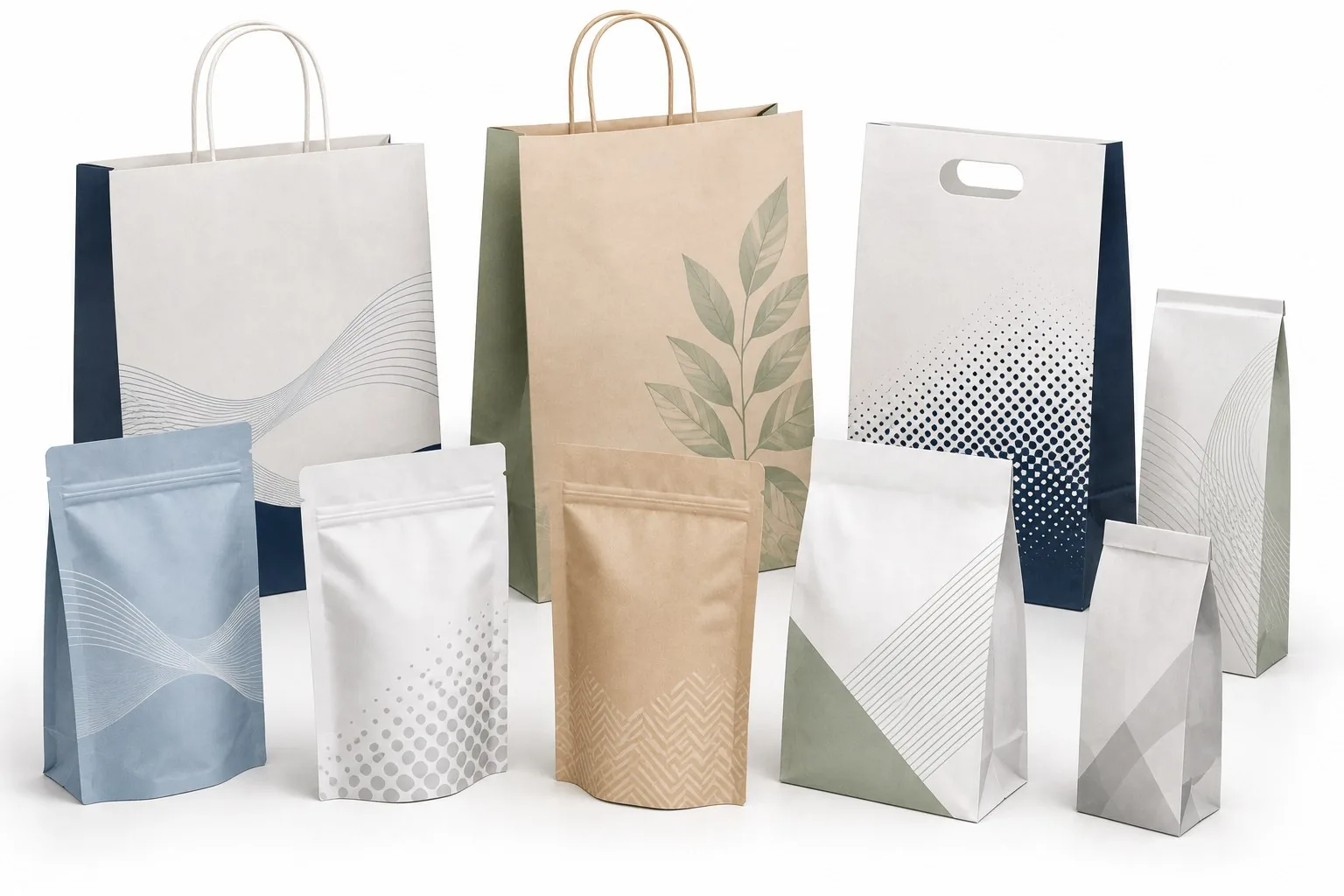 Custom printed retail paper bag